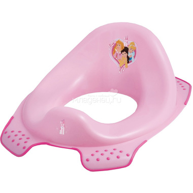 Сиденье на унитаз ОКТ Disney Принцессы цвет - розовый (нескользящие ножки) 0