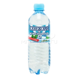 Вода Сенежская+Кислород Негазированная 0,5 л (пластик)