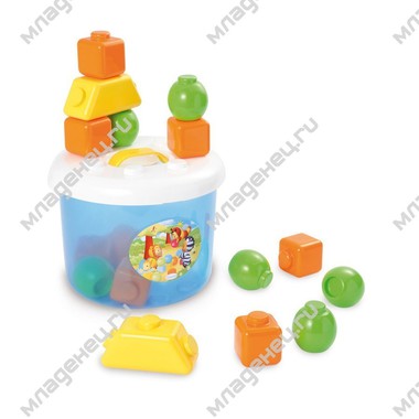 Развивающая игрушка Smoby Кубики в ведерке Cotoons с 6 мес. 0