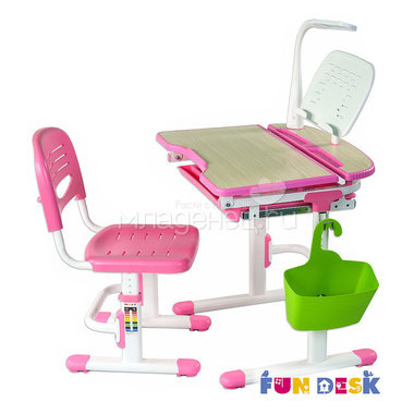 Набор мебели FunDesk Sorriso парта и стул Pink 1