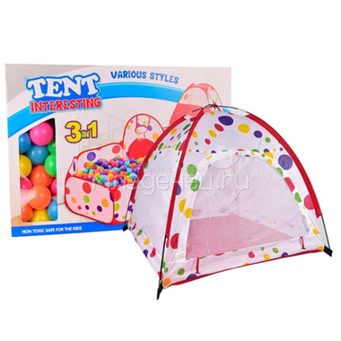 Игровая палатка YAKO С каркасом (в комплекте 65 шаров) Y20206016 0