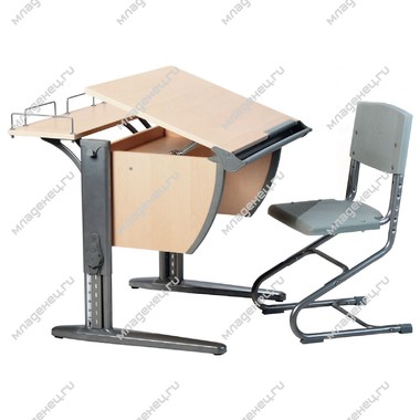 Набор мебели Дэми универсальный Стол и стул СУТ.14.01 Клен с серым 0