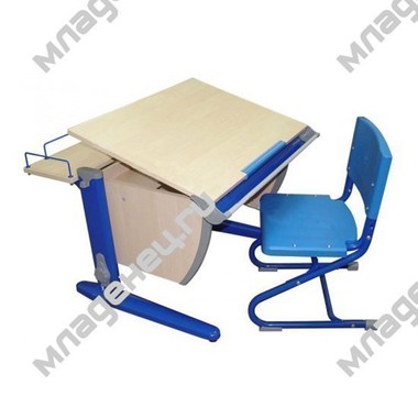 Набор мебели Дэми универсальный Стол и стул СУТ.14.01 Клен с синим 0