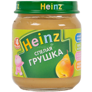 Пюре Heinz фруктовое 120 гр Груша (с 4 мес) 0