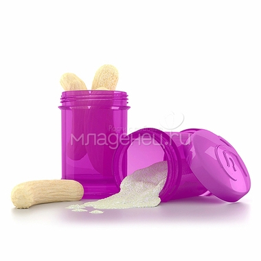 Контейнер Twistshake для сухой смеси 2 шт (100 мл) фиолетовый 3