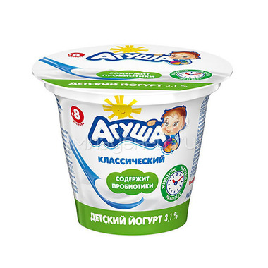Йогурт Агуша 90 мл Натуральный (с 8 мес) 0