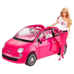 Игровой набор Barbie Розовый Фиат + кукла