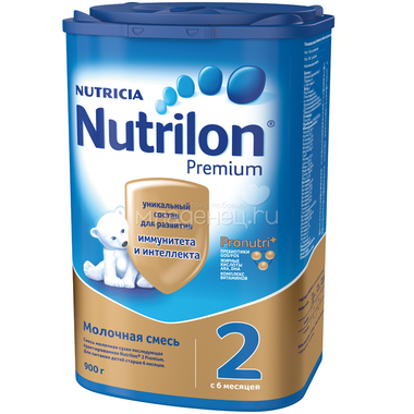 Заменитель Nutricia Nutrilon Premium 900 гр №2 (с 6 мес) 0