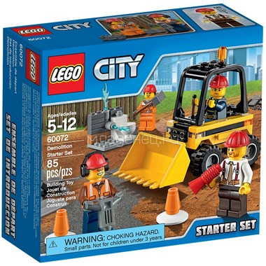 Конструктор LEGO City 60072 Набор для начинающих Строительная команда 0