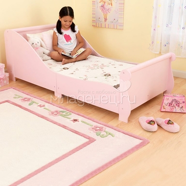 Кровать KidKraft Sleigh, розовая 1