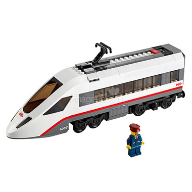 Конструктор LEGO City 60051 Скоростной пассажирский поезд 4