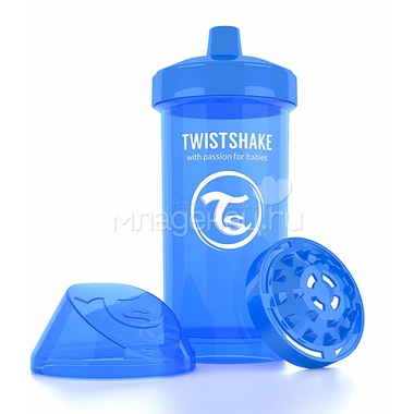 Поильник Twistshake Kid Cup 360 мл (с 12 мес) синий 0