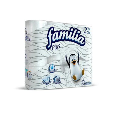 Туалетная бумага Familia Plus белая (2 слоя) 12 шт 0