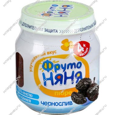 Пюре Фрутоняня фруктовое 112 гр Чернослив с 4 мес 0
