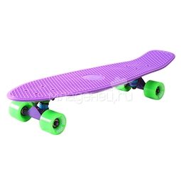 Скейтборд Y-SCOO Big Fishskateboard 27" винил 68,6х19 с сумкой Purple/Green