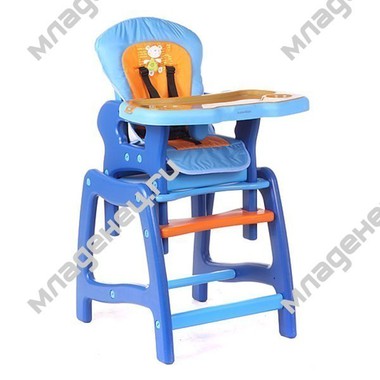 Стульчик для кормления Lider Kids Boc 24 Синий с оранжевым 0