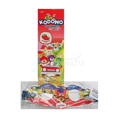 Зубная паста Kodomo Strawberry 45 гр с 6 мес + игрушка 0