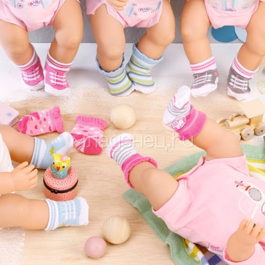 Одежда для кукол Zapf Creation Baby Born Носочки 2 пары в ассортименте (3 вида) 1