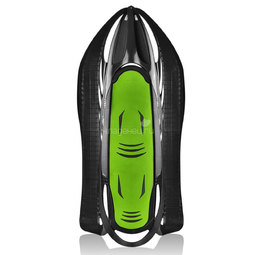 Санки Gismo Riders Neon Grip пластиковые Черно- зеленый