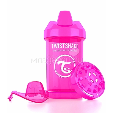 Поильник Twistshake Crawler Cup 300 мл (с 8 мес) розовый 1