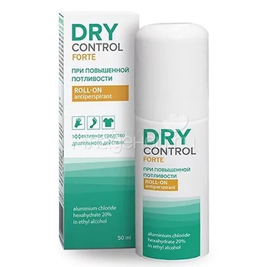 Дезодорант-ролик Dry Control от обильного потоотделения Forte 20% 50мл 0