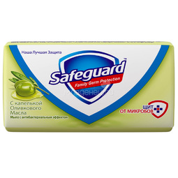 Мыло Safeguard антибактериальное 90 гр с капелькой Оливкового масла