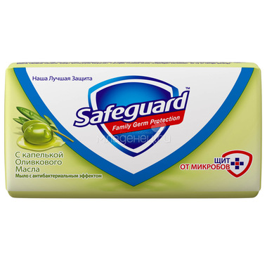 Мыло Safeguard антибактериальное 90 гр с капелькой Оливкового масла 0