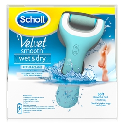 Пилка электрическая роликовая Scholl Velvet Smooth Wet&Dry с аккумулятором