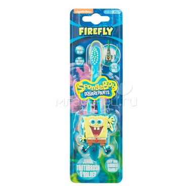 Зубная щетка Roxy-kids с настенным держателем Sponge Bob 0