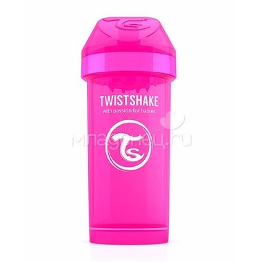 Поильник Twistshake Kid Cup 360 мл (с 12 мес) розовый 1