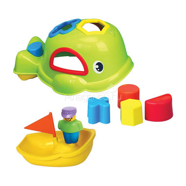 Развивающая игрушка Happy Baby Сортер-дельфин SWIMMY с 12 мес. 0