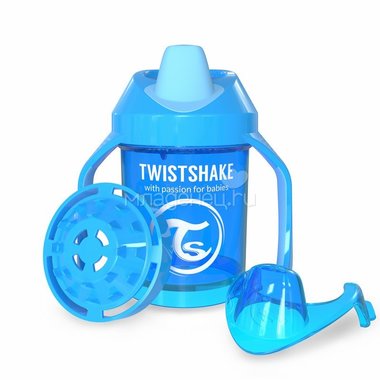 Поильник Twistshake Mini Cup 230 мл (с 4 мес) синий 0