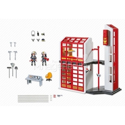 Игровой набор Playmobil Пожарная станция с сигнализацией