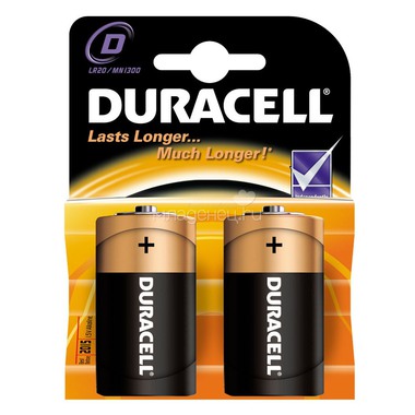 Батарейки Duracell 2 шт. D LR20 (большая) 0