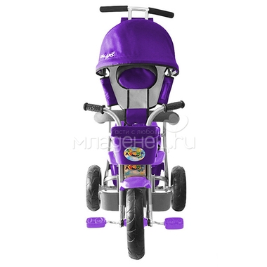 Велосипед Galaxy Лучик Л001 с капюшоном Фиолетовый 3