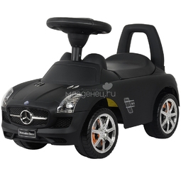 Каталка-автомобиль RT Mercedes-Benz с музыкой Черная Матовая