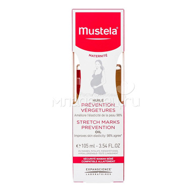 Масло для профилактики растяжек Mustela 105 мл 2