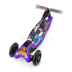 Самокат Small Rider Space Race складной со светящими колесами Фиолетовый