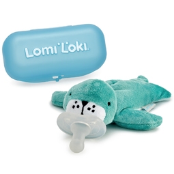 Пустышка Lomi Loki с развивающей игрушкой Силиконовая (с 0 мес) Морской львенок Одри
