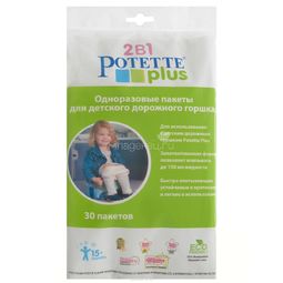 Био-пакеты для горшка Potette Plus Одноразовые 30 шт