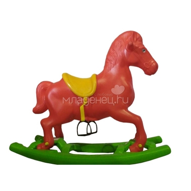 Качалка Pilsan лошадка со стременами Windy Horse красный 0
