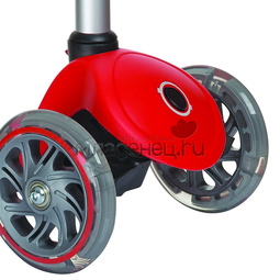 Самокат Globber Primo Fantasy с 3 светящимися колесами Racing Red