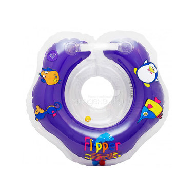 Круг для купания Roxy-kids музыкальный Flipper с 0 мес (фиолетовый) 1