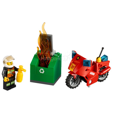 Конструктор LEGO City 60000 Пожарный на мотоцикле 0
