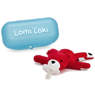 Пустышка Lomi Loki с развивающей игрушкой Силиконовая (с 0 мес) Медвежонок Тэо 0