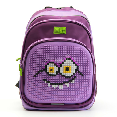 Рюкзак детский 4all KIDS Монстр Водяной Фиолетовый / Сиреневый + Пиксели 0