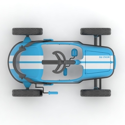 Педальная машинка-картинг Chillafish Monzi-RS Синий
