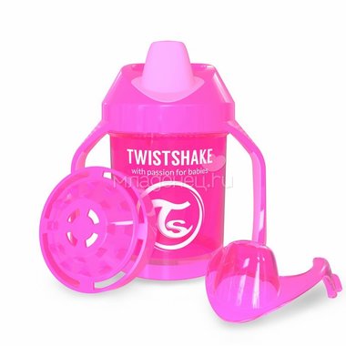 Поильник Twistshake Mini Cup 230 мл (с 4 мес) розовый 0