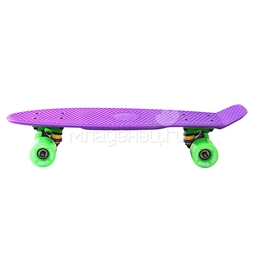 Скейтборд Y-SCOO Fishskateboard 22" винил 56,6х15 с сумкой Purple/Green
