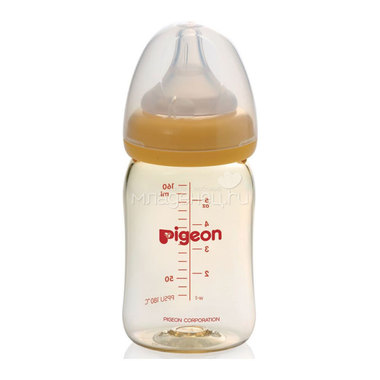 Бутылочка Pigeon SofTouch™ 160 мл (с 0 мес) PPSU 0